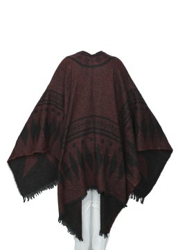 Bordo Renk Baklava Desen Panço