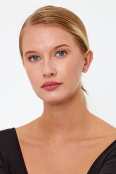 Türk Bayrağı Model Gümüş Küpe
