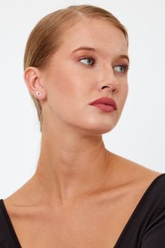 Türk Bayrağı Model Gümüş Küpe