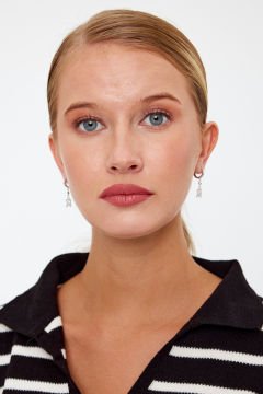 Kurbağa Model Gümüş Küpe